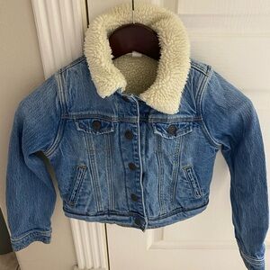 Children’s Jean Jacket with faux fur lining